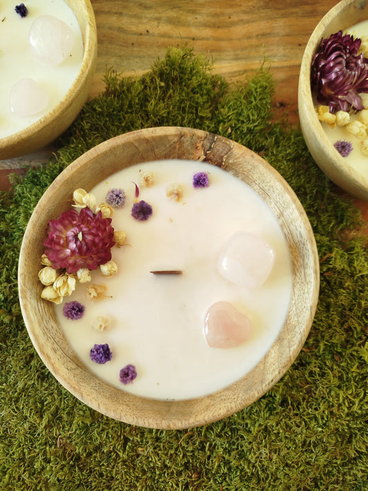 Étreinte Céleste - Bougie d'Intention Taille L