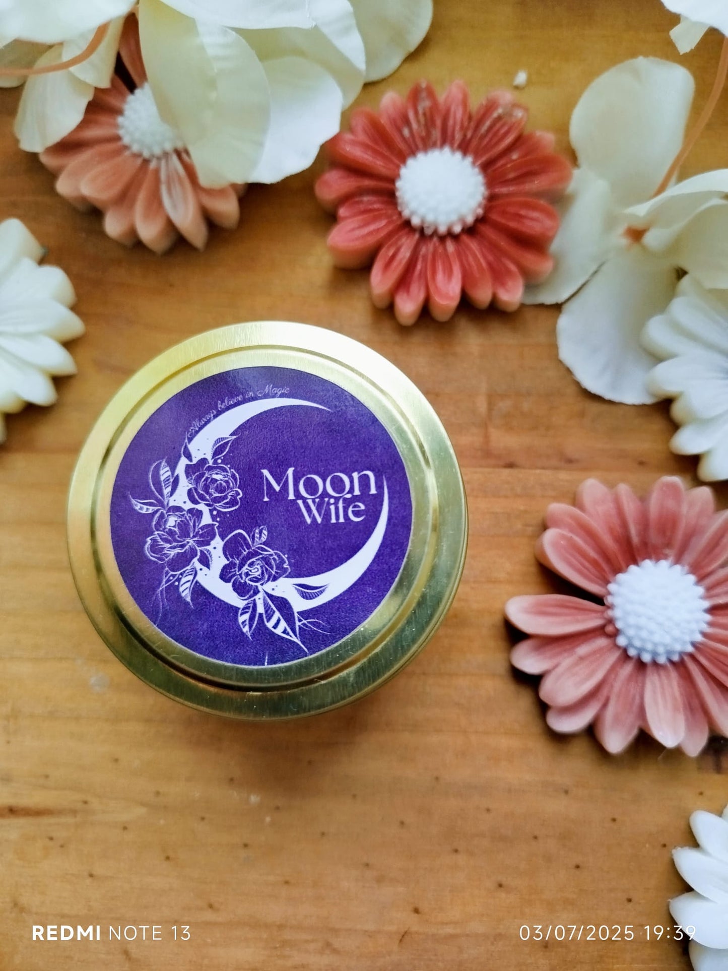 Mystic Moon - Bougie d'Intention Taille M